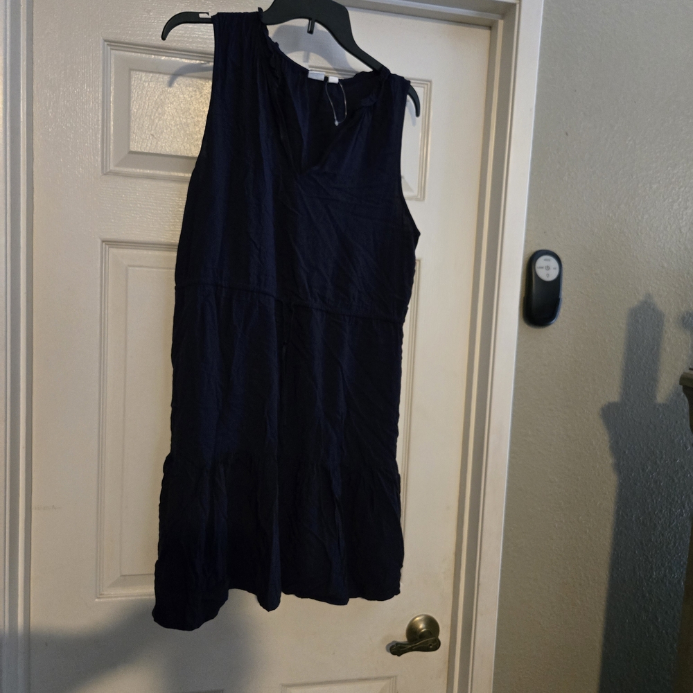 GAP Deep Blue Ruffled Top - Picture 3 of 3
